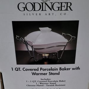 1 Qt. Covered Baker with Warmer Stand
